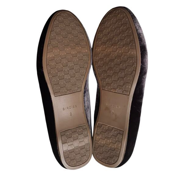 Birdies Velvet Faux Fur Lined Starling Slipper Mocha Brown Size 8 - Picture 2 of 9